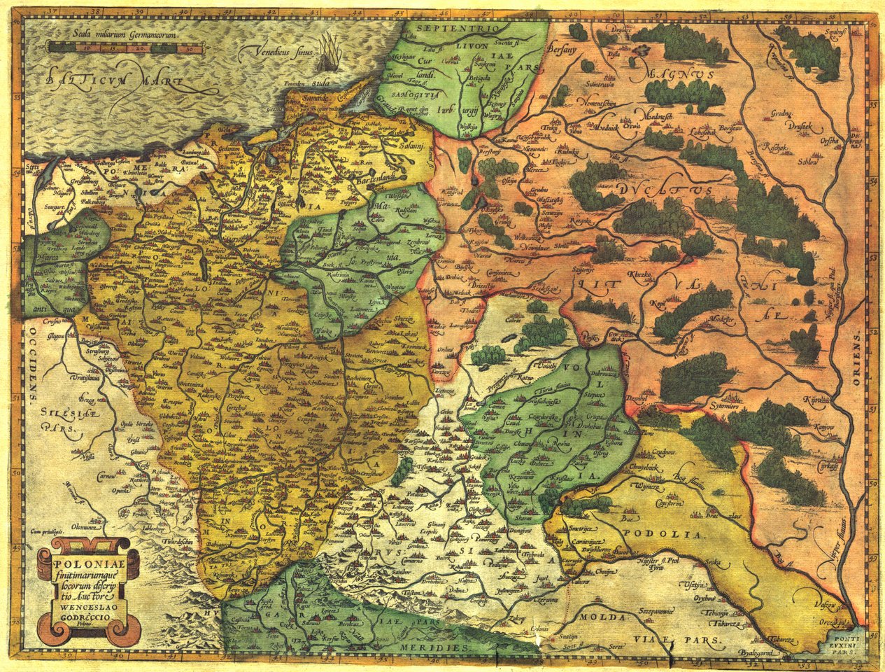 Mapa Polski z XVI wieku autorstwa Wenceslao Godreccio.jpg