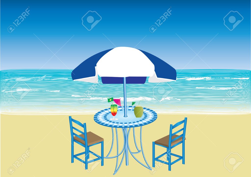 37591571-Ein-Sommer-Strand-Szene